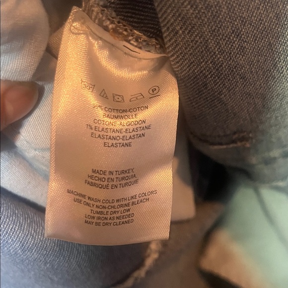 Free People Blue Distressed Demin Skirt - Picture 4 of 4